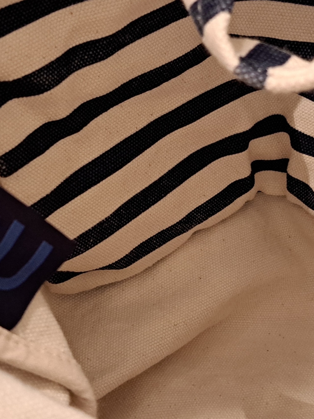 Faherty And BAGGUU Striped Canvas Tote & Embroidered Two-Tone Beach Bag - Picture 5 of 5